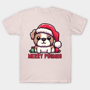 Pugmas Christmas Santa Dog T-Shirt